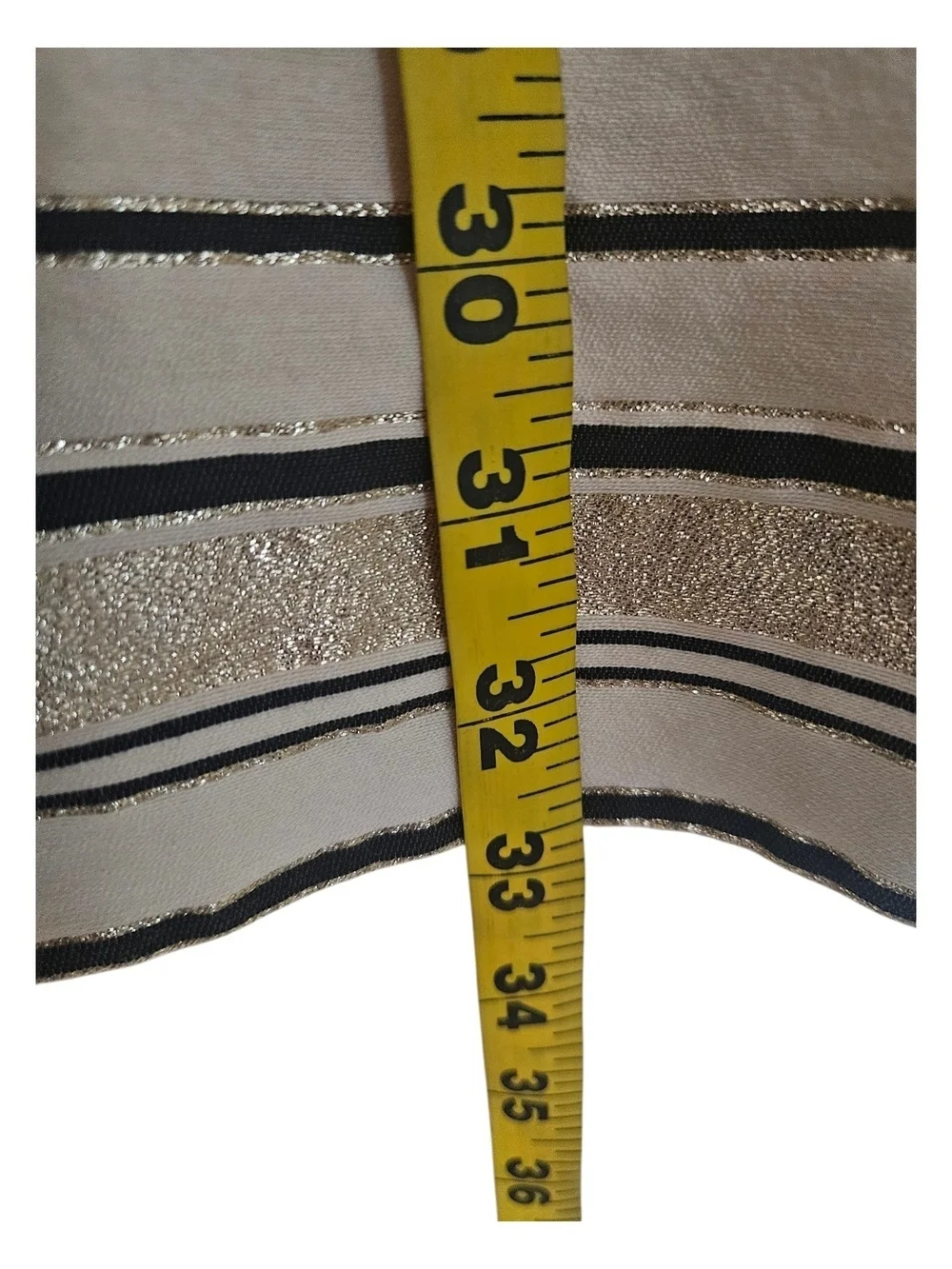 J.Crew Womens 10 Empire Waist Dress Black Gold Stripe Sleeveless .
